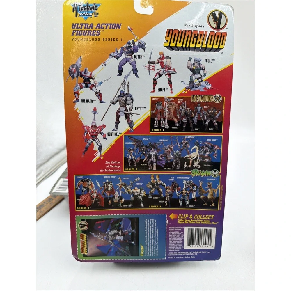 McFarlane Toys Rob Liefeld's Youngblood Crypt 1995 Series 1 NEW